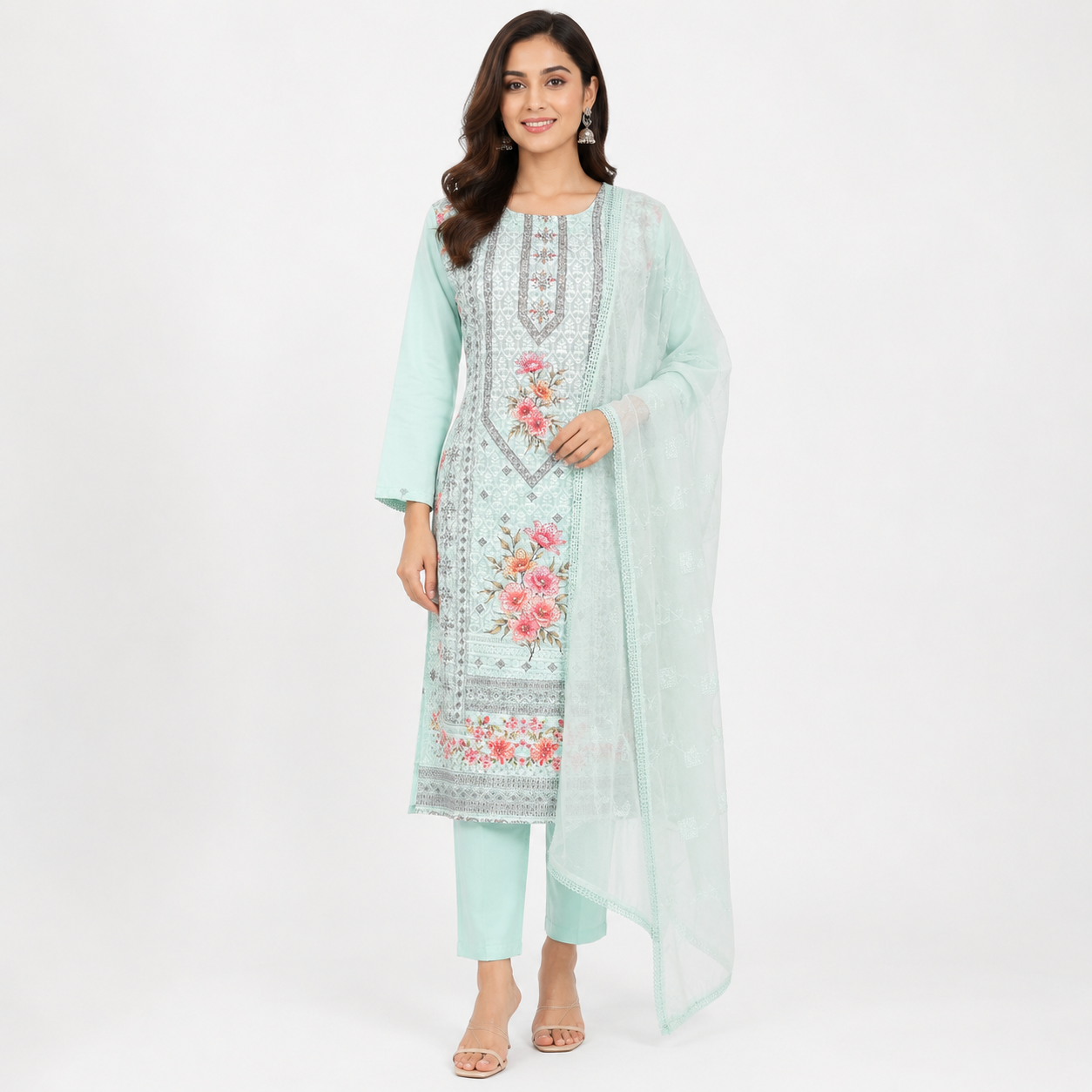 Trouser suit 100% cotton
