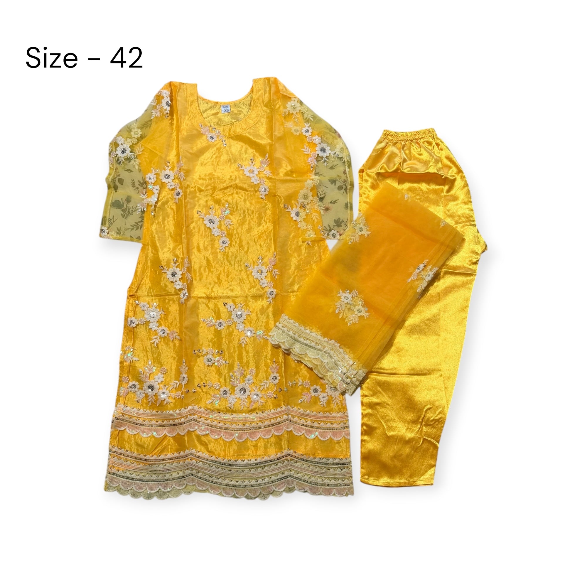 Fancy yellow suit with pajama