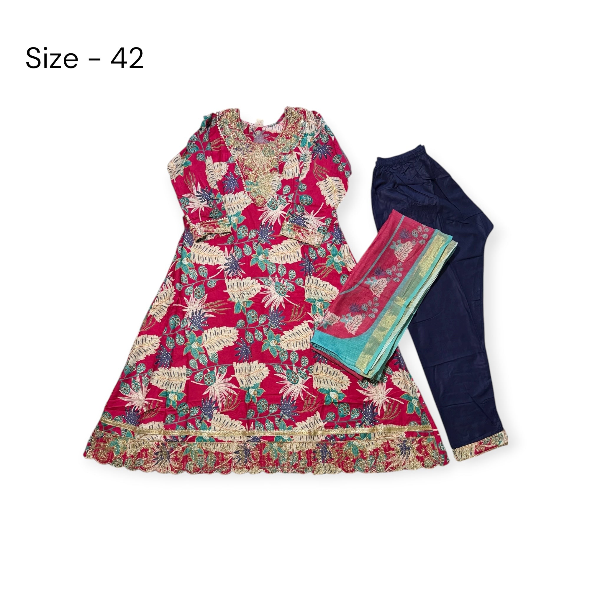 Anarkali suit with plazo