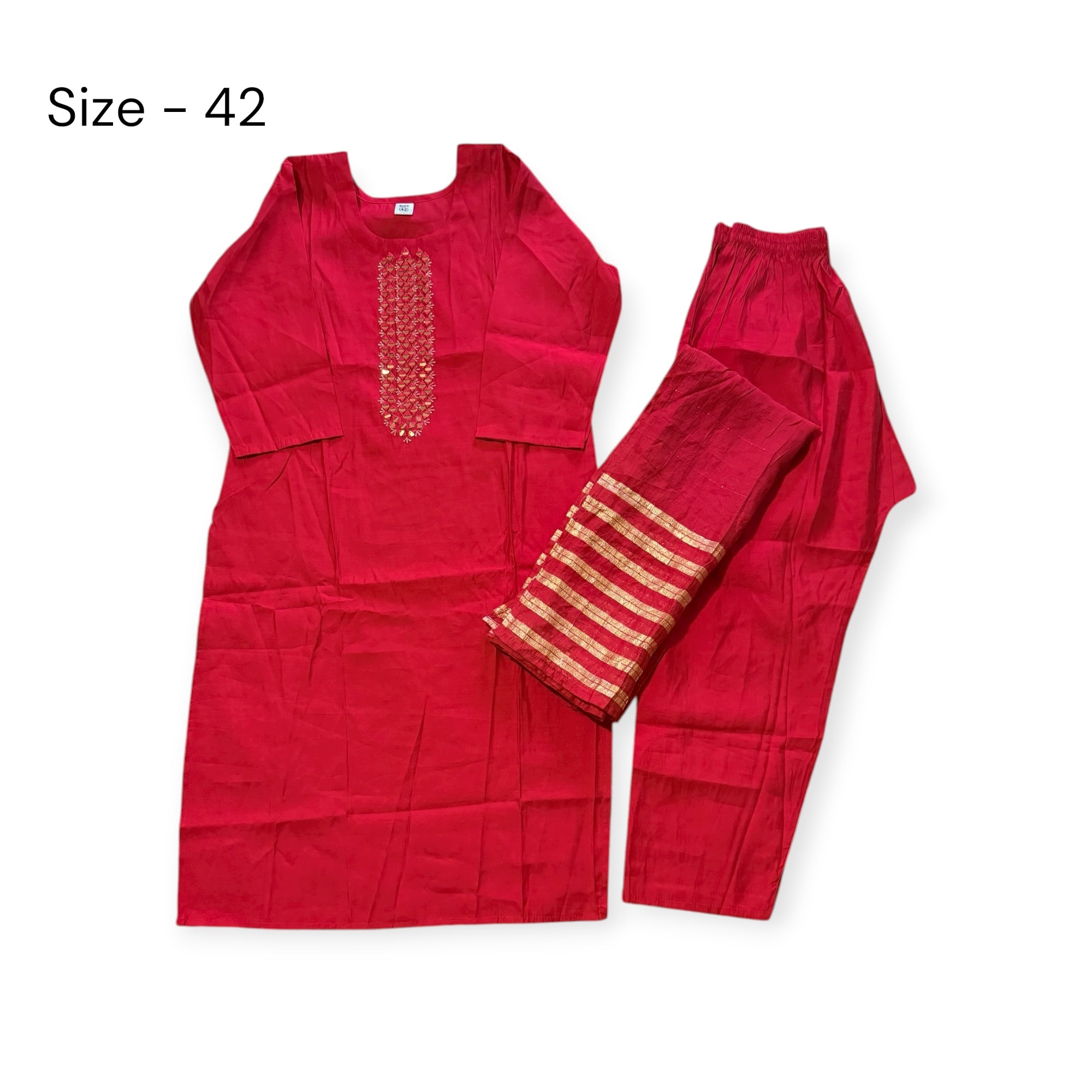 Straight suit with pajama set