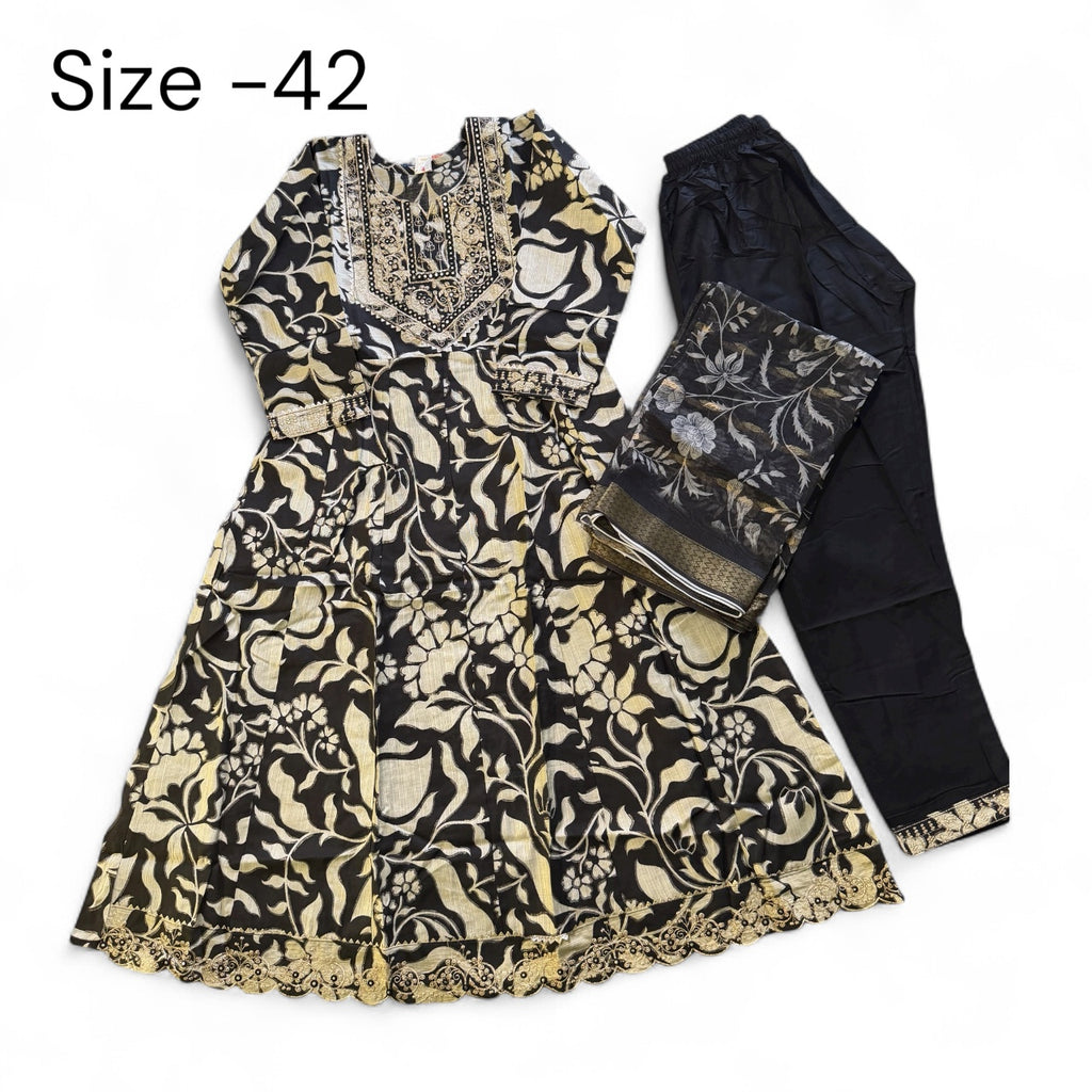 Anarkali suit with plazo set